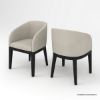 Picture of Perris Fully Upholstered Barrel Dining Chair