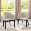 Picture of Perris Fully Upholstered Barrel Dining Chair