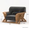 Picture of Pierre Mid Century Scandinavian 3 Piece Sofa Set for Living Room