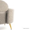 Picture of Wetaskiwin Gray Boucle Fabric Ottoman Storage Bench