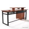 Picture of Fargo Industrial Home Office Computer Desk with File Cabinet