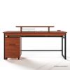 Picture of Fargo Industrial Home Office Computer Desk with File Cabinet