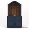 Picture of Coatbridge Blue Farmhouse Kitchen Hutch With Moulding Top