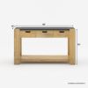 Picture of Stanley Solid Wood Modern Console Table with Drawers