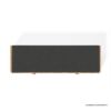 Picture of Norfolk Wood & Rattan Upholstered Entryway Bench with Storage