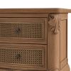 Picture of Gilbert French Provincial Rattan & Wood 2 Drawer Nightstand