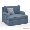 Picture of Augusta Patterned Single Seater Skirted Sofa