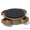 Picture of Vernon Tufted Extra Large Ottoman Coffee Table with Storage