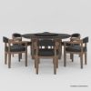 Picture of Flint Modern Round Dining Table Set for 6