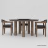 Picture of Flint Modern Round Dining Table Set for 6