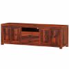 Picture of Santa Cruz Large Solid Wood TV Media Console Cabinet (75")