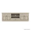 Picture of Nuala Solid Wood Hand Carved Weathered White TV Media Console (78”)
