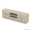 Picture of Nuala Solid Wood Hand Carved Weathered White TV Media Console (78”)