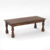 Picture of Adelanto Rustic Dark Teak Wood Rectangle Dining Table