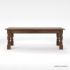 Picture of Adelanto Rustic Dark Teak Wood Rectangle Dining Table