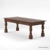 Picture of Adelanto Rustic Dark Teak Wood Rectangle Dining Table