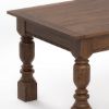 Picture of Adelanto Rustic Dark Teak Wood Rectangle Dining Table