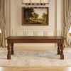 Picture of Adelanto Rustic Dark Teak Wood Rectangle Dining Table