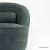 Picture of Marieville Modern Boucle Dark Green Swivel Accent Armchair