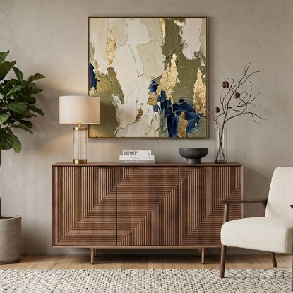 Picture of Ponce Ribbed Front Mid Century Modern Sideboard