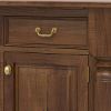 Picture of Adelanto Rustic Dark Teak Wood Sideboard Buffet Cabinet with Drawers