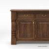 Picture of Adelanto Rustic Dark Teak Wood Sideboard Buffet Cabinet with Drawers