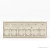Picture of Nuala Hand Carved Solid Wood White Sideboard Cabinet with Drawers