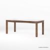 Picture of Flint Marble Top Rustic Farmhouse Dining Table