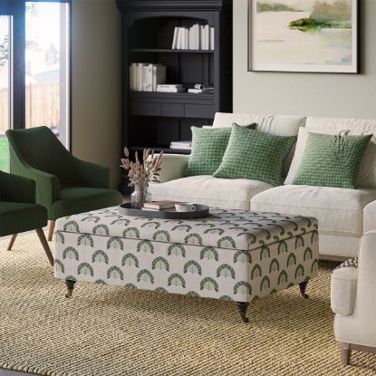 Picture of Soho Printed Fabric Ottoman Coffee Table with Storage
