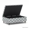 Picture of Soho Printed Fabric Ottoman Coffee Table with Storage
