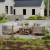 Picture of Pilsen Solid Teak Wood & Rope 4 Piece Outdoor Sofa Set