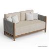 Picture of Pilsen Solid Teak Wood & Rope 4 Piece Outdoor Sofa Set