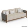 Picture of Pilsen Solid Teak Wood & Rope 4 Piece Outdoor Sofa Set
