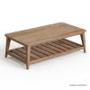Picture of Pilsen Solid Teak 2 Tier Outdoor Coffee Table with Storage