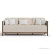 Picture of Pilsen Teak & Rope Scandinavian 3 Seater Outdoor Sofa
