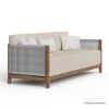 Picture of Pilsen Teak & Rope Scandinavian 3 Seater Outdoor Sofa