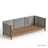Picture of Pilsen Teak & Rope Scandinavian 3 Seater Outdoor Sofa