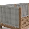 Picture of Pilsen Teak & Rope Scandinavian 3 Seater Outdoor Sofa