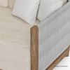 Picture of Pilsen Teak & Rope Scandinavian 3 Seater Outdoor Sofa