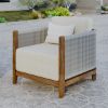 Picture of Pilsen Teak & Rope Scandinavian Single Seat Outdoor Sofa