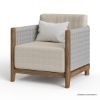 Picture of Pilsen Teak & Rope Scandinavian Single Seat Outdoor Sofa