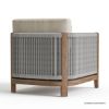 Picture of Pilsen Teak & Rope Scandinavian Single Seat Outdoor Sofa