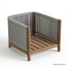 Picture of Pilsen Teak & Rope Scandinavian Single Seat Outdoor Sofa