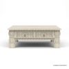Picture of Nuala Hand Carved Ivory White Coffee Table End Table Set