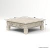Picture of Nuala Hand Carved Ivory White Coffee Table End Table Set