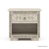 Picture of Nuala Hand Carved Ivory White Coffee Table End Table Set