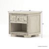 Picture of Nuala Hand Carved Ivory White Coffee Table End Table Set