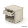 Picture of Nuala Hand Carved Ivory White End Table for Living Room