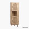 Picture of Louisiana Solid Wood & Cane Mesh Doors Japandi Corner Bookcase
