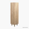 Picture of Louisiana Solid Wood & Cane Mesh Doors Japandi Corner Bookcase